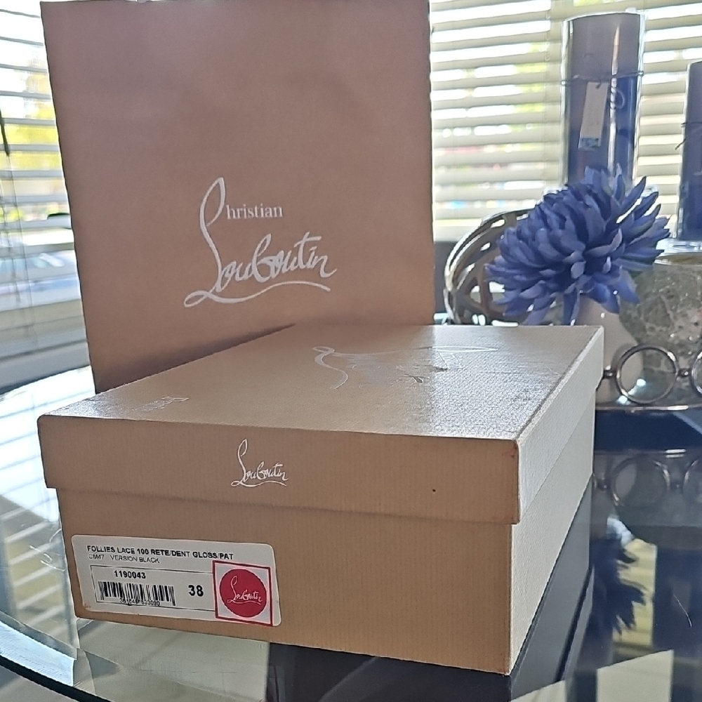 Christian Louboutin Beige Shoe Box & Bag
